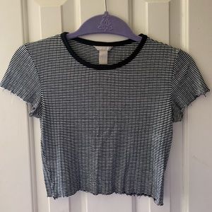 Striped crop top